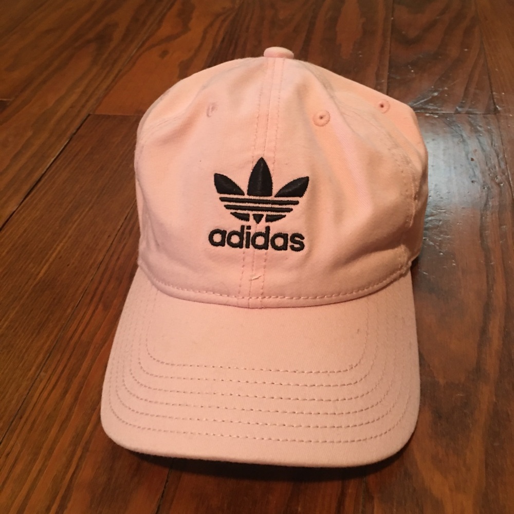 Adidas light pink cap